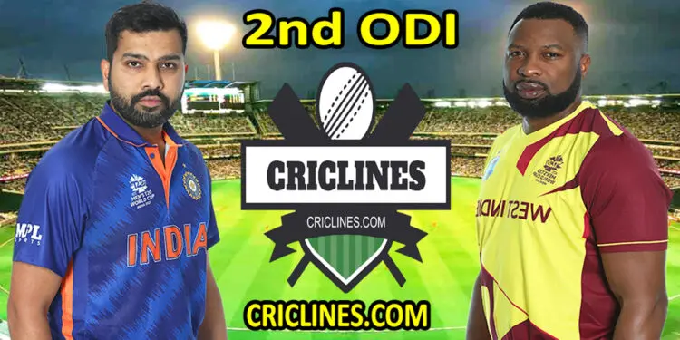India vs West Indies-Today Match Prediction-2nd ODI Match-2021-Who Will Win