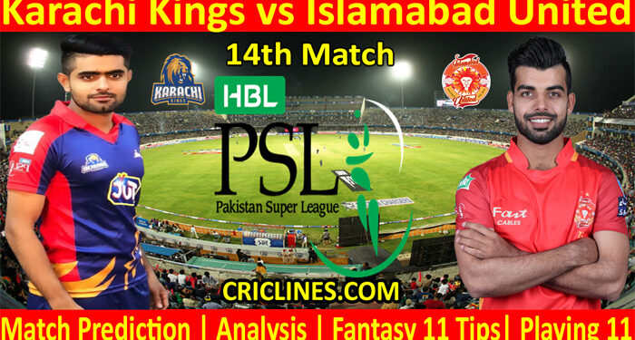 KKS vs ISU-Today Match Prediction-PSL T20 2022-14th Match-Who Will Win