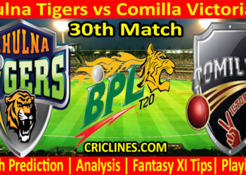 KTS vs CVS-Today Match Prediction-Dream11-BPL T20-30th Match-Who Will Win