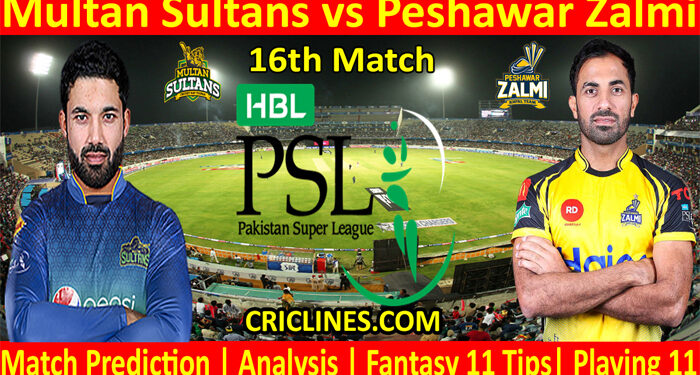 MTS vs PSZ-Today Match Prediction-PSL T20 2022-16th Match-Who Will Win