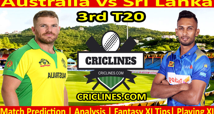 Today Match Prediction-Australia vs Sri Lanka-3rd T20 2022-Who Will Win