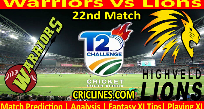 WAR vs LNS-Today Match Prediction-CSA T20 Challenge-22nd Match-Who Will Win