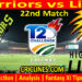 WAR vs LNS-Today Match Prediction-CSA T20 Challenge-22nd Match-Who Will Win