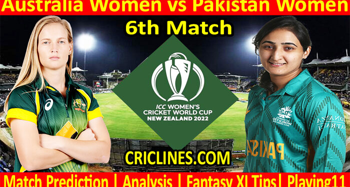 Today Match Prediction-AUSW vs PAKW-Women ODI World Cup 2022-6th Match-Who Will Win