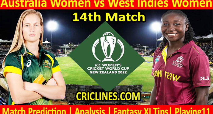 Today Match Prediction-AUSW vs WIW-Women ODI World Cup 2022-14th Match-Who Will Win