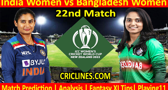 Today Match Prediction-INDW vs BANW-Women ODI World Cup 2022-22nd Match-Who Will Win