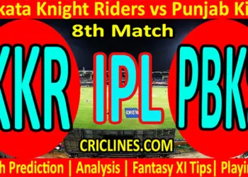 Today Match Prediction-KKR vs PBKS-IPL T20 2022-8th Match-Who Will Win