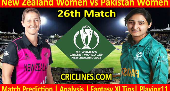 Today Match Prediction-NZW vs PAKW-Women ODI World Cup 2022-26th Match-Who Will Win