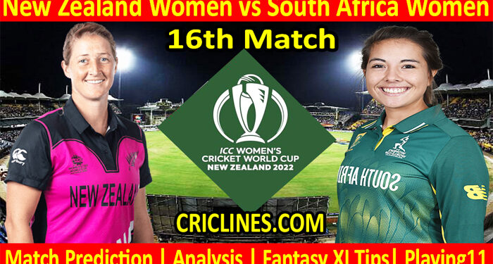 Today Match Prediction-NZW vs RSAW-Women ODI World Cup 2022-16th Match-Who Will Win