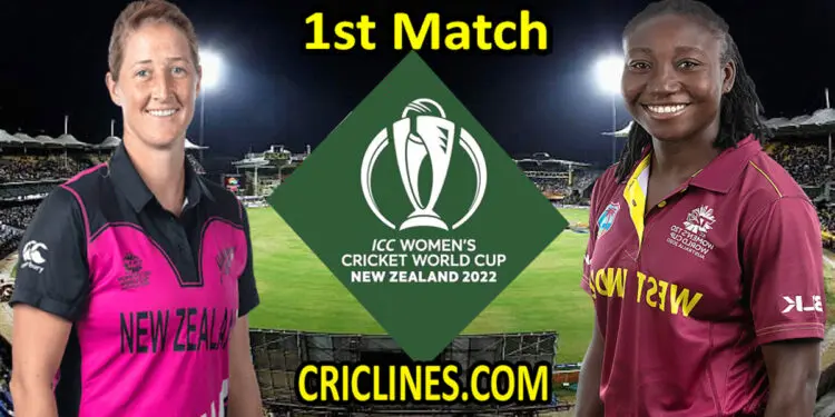 Today Match Prediction-New Zealand Women vs West Indies Women-Women ODI World Cup 2022-1st Match-Who Will Win