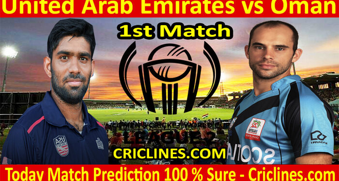Today Match Prediction-UAE vs OMN-ICC Cricket World Cup League 2019-23 in UAE-1st Match-Who Will Win