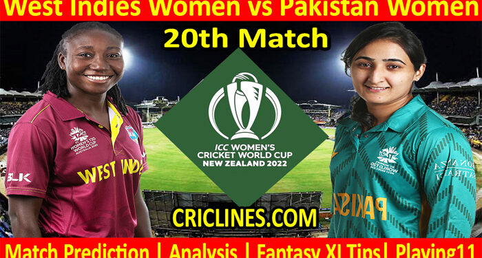 Today Match Prediction-WIW vs PAKW-Women ODI World Cup 2022-20th Match-Who Will Win