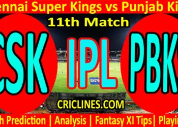 Today Match Prediction-CSK vs PBKS-IPL T20 2022-11th Match-Who Will Win