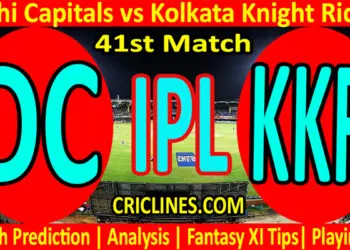 Today Match Prediction-DC vs KKR-IPL T20 2022-41st Match-Who Will Win