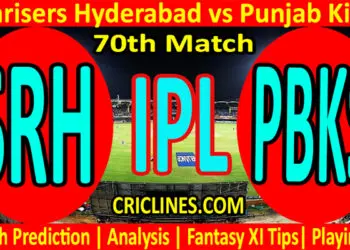 Today Match Prediction-SRH vs PBKS-IPL T20 2022-70th Match-Who Will Win