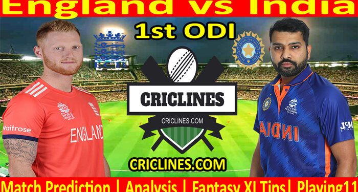Today Match Prediction-ENG vs IND-1st ODI Match-2022-Who Will Win