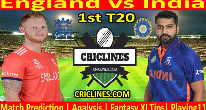 Today Match Prediction-ENG vs IND-1st T20 Match-2022-Who Will Win