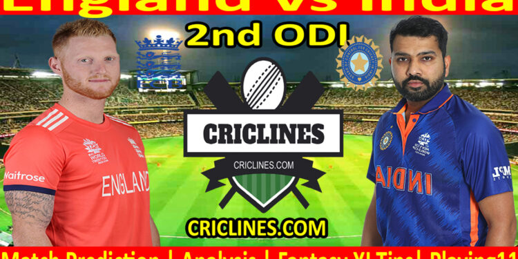 Today Match Prediction-ENG vs IND-2nd ODI Match-2022-Who Will Win