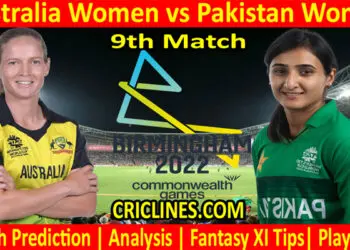 Today Match Prediction-AUSW vs PAKW-Commonwealth Games Womens Cricket Competition-2022-9th Match-Who Will Win