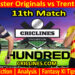 Today Match Prediction-Manchester Originals vs Trent Rockets-The Hundred League-2022-11th Match-Who Will Win