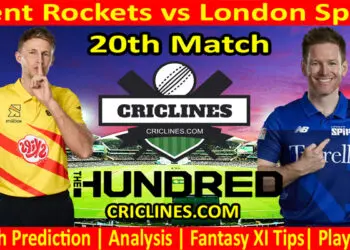 Today Match Prediction-Trent Rockets vs London Spirit-The Hundred League-2022-20th Match-Who Will Win