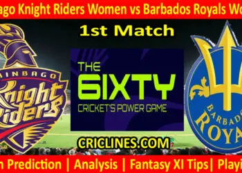 Today Match Prediction-Trinbago Knight Riders Women vs Barbados Royals Women-The 6ixty 2022-1st Match-Who Will Win