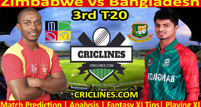 Today Match Prediction-ZIM vs BAN-3rd T20-2022-Who Will Win Today