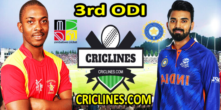 Today Match Prediction-Zimbabwe vs India-3rd ODI-2022-Who Will Win