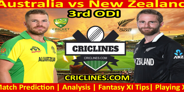 Australia vs New Zealand-Today Match Prediction-3rd ODI-2022-Who Will Win
