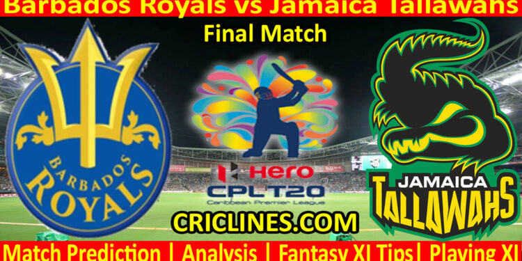 Today Match Prediction-Barbados Royals vs Jamaica Tallawahs-CPL T20 2022-Final Match-Who Will Win