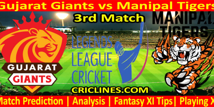 Today Match Prediction-Gujarat Giants vs Manipal Tigers-Dream11-LLC T20-3rd Match-Who Will Win