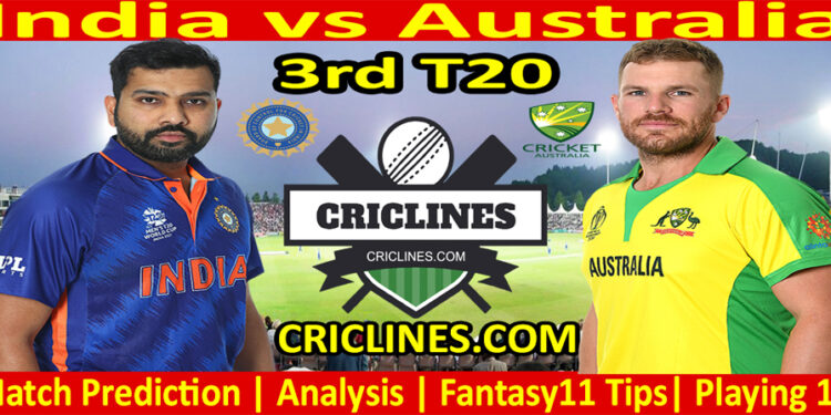 Today Match Prediction-IND vs AUS-3rd T20-2022-Who Will Win