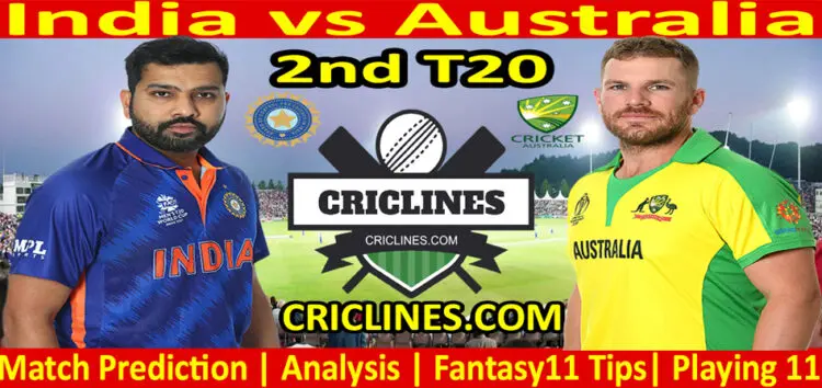 Today Match Prediction-India vs Australia-2nd T20-2022-Who Will Win