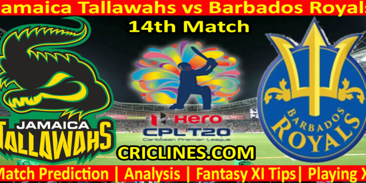 Today Match Prediction-Jamaica Tallawahs vs Barbados Royals-CPL T20 2022-14th Match-Who Will Win