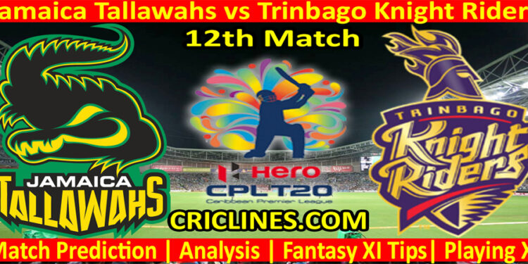Today Match Prediction-Jamaica Tallawahs vs Trinbago Knight Riders-CPL T20 2022-12th Match-Who Will Win