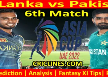 Today Match Prediction-Sri Lanka vs Pakistan-Asia Cup 2022-Super Four-6th Match-Who Will Win