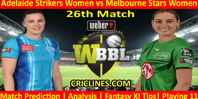 Today Match Prediction-ADSW vs MLSW-WBBL T20 2022-26th Match-Who Will Win