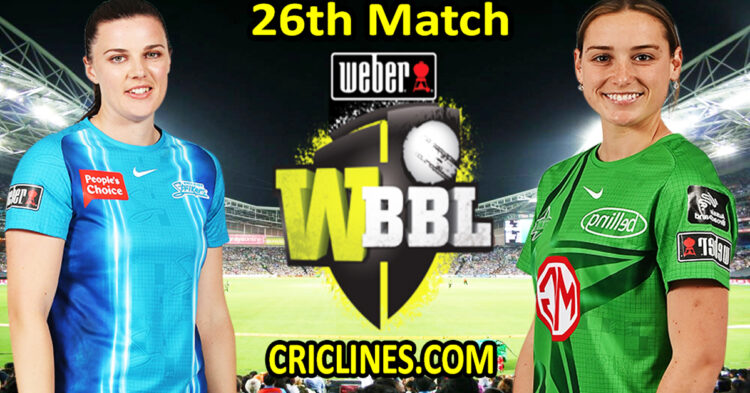 Today Match Prediction-Adelaide Strikers Women vs Melbourne Stars Women-WBBL T20 2022-26th Match-Who Will Win