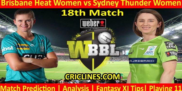 Today Match Prediction-BBHW vs SYTW-WBBL T20 2022-18th Match-Who Will Win