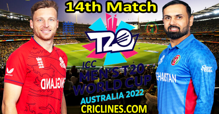 Today Match Prediction-England vs Afghanistan-ICC T20 World Cup 2022-14th Match-Who Will Win