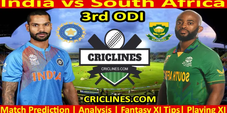 Today Match Prediction-IND vs SA-3rd ODI-2022-Who Will Win