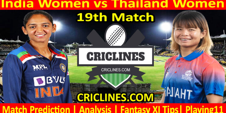 Today Match Prediction-INDW vs THLW-Womens Asia Cup-2022-19th Match-Who Will Win