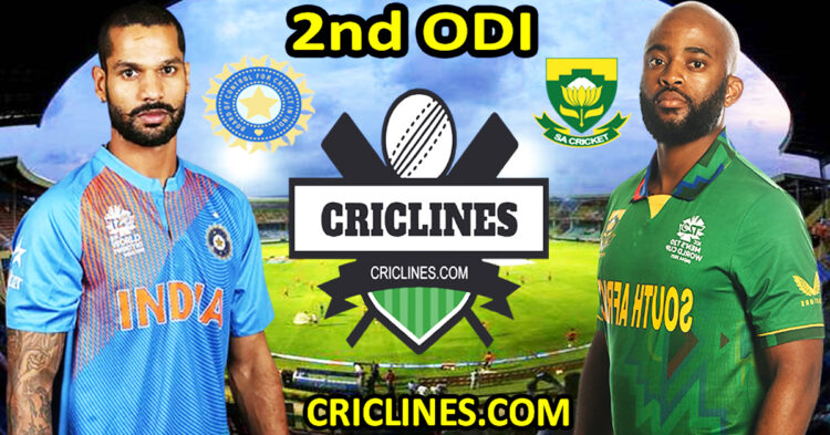 Today Match Prediction-India vs South Africa-2nd ODI-2022-Who Will Win