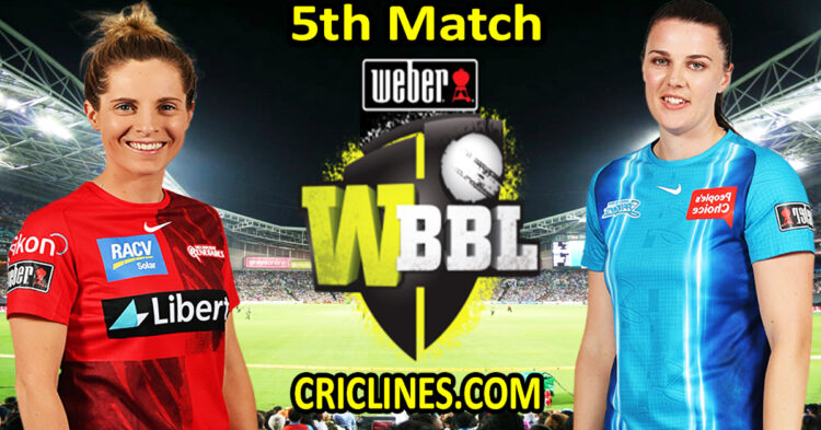 Today Match Prediction-Melbourne Renegades Women vs Adelaide Strikers Women-WBBL T20 2022-5th Match-Who Will Win