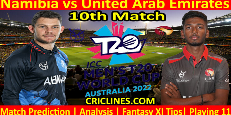 Today Match Prediction-NBA vs UAE-ICC T20 World Cup 2022-10th Match-Who Will Win