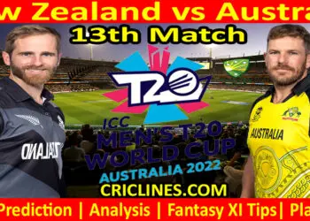Today Match Prediction-NZ vs AUS-ICC T20 World Cup 2022-13th Match-Who Will Win
