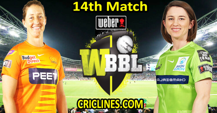 Today Match Prediction-Perth Scorchers Women vs Sydney Thunder Women-WBBL T20 2022-14th Match-Who Will Win