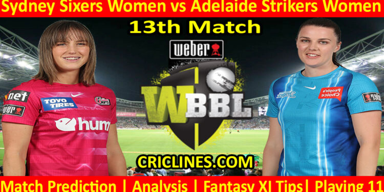 Today Match Prediction-SYSW vs ADSW-WBBL T20 2022-13th Match-Who Will Win