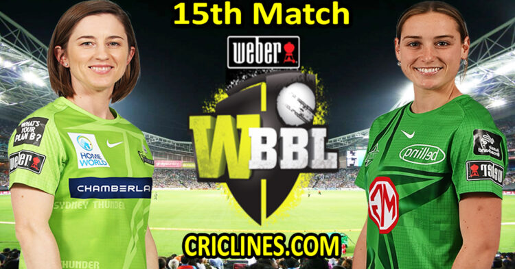 Today Match Prediction-Sydney Thunder Women vs Melbourne Stars Women-WBBL T20 2022-15th Match-Who Will Win