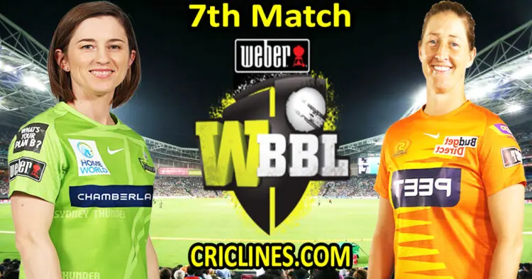 Today Match Prediction-Sydney Thunder Women vs Perth Scorchers Women-WBBL T20 2022-7th Match-Who Will Win